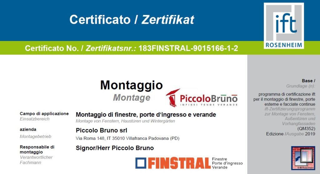 Certificazione-IFT-Montaggio-finestre-porte-verande